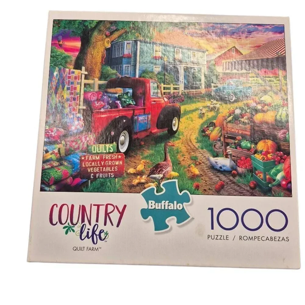 Buffalo Games Country Life Quilt Life 1000 pc Jigsaw Puzzle